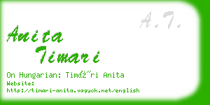 anita timari business card